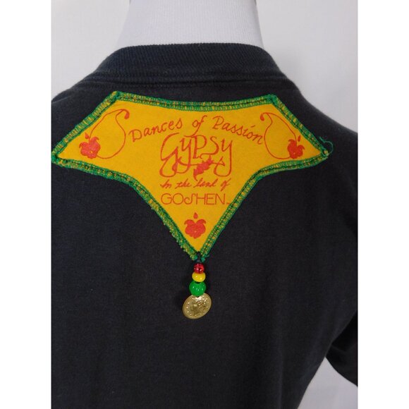 Vtg Gypsy Dances Passion Tee M Black Cotton USA - Picture 4 of 11